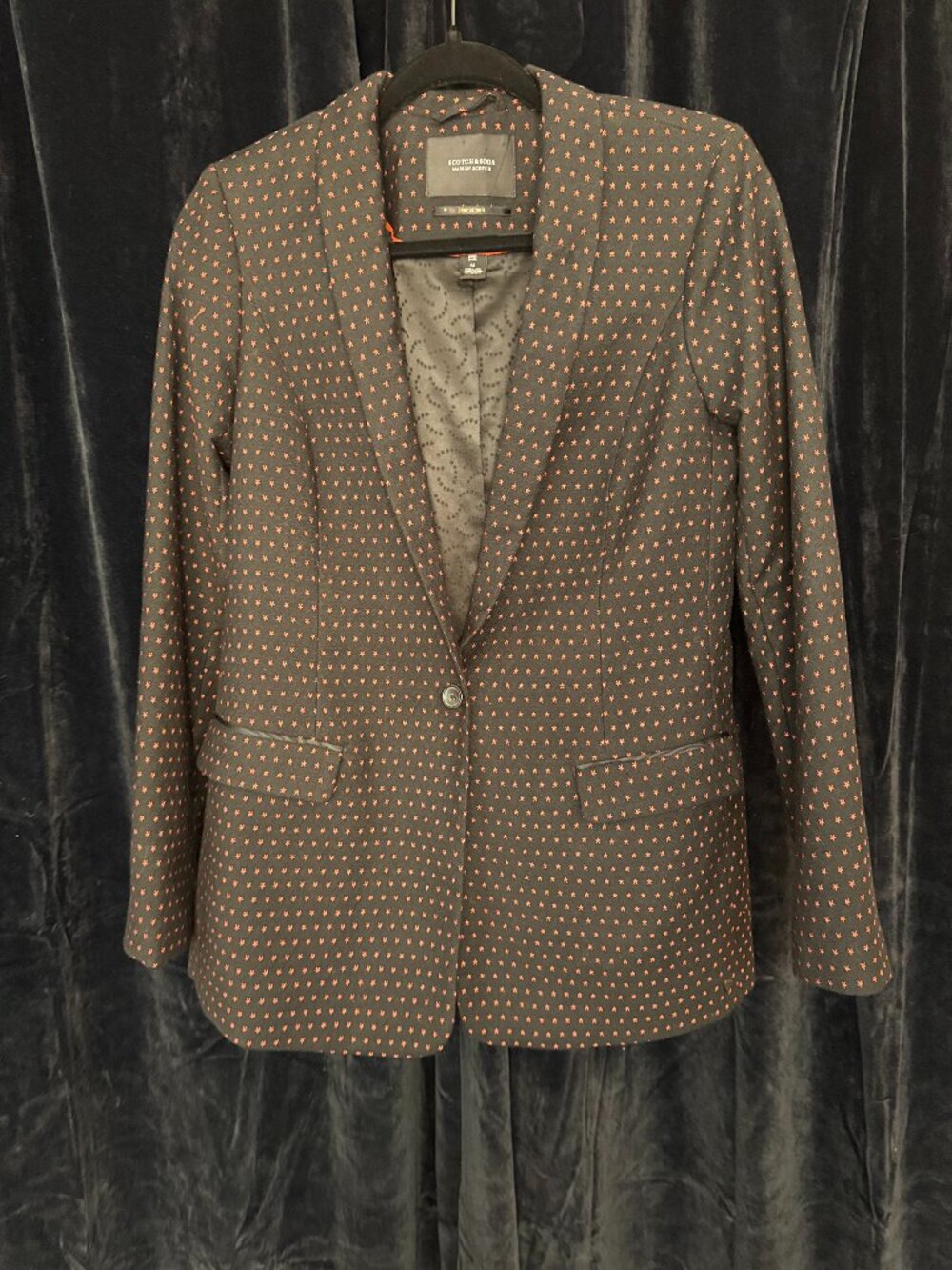 Scotch & Soda Maison Scotch Star Patterned Blazer - Sz. M